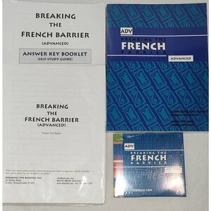 Breaking the French Barrier, Level III Advanced Student Edition workbook 3 CD se